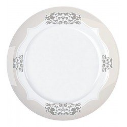 Prato Sobremesa 21,5cm Versa Perola Porcelana Germer